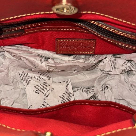 Dooney & Bourke NWT Florentine Small Brenna in Red - Picture 10 of 11